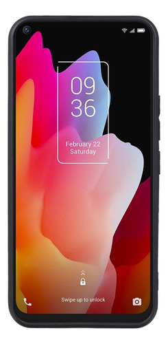 Szz Funda De Teléfono Pudding Black Tpu Para Tcl 10l