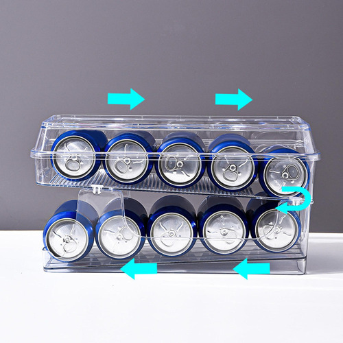 Yi Distribuidor De Latas Rodantes For Refrigerador Con Tapa