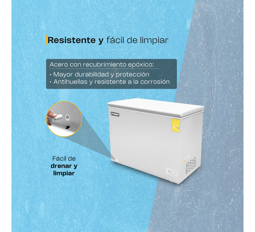 Congelador Horizontal Congeco-10 Rhino Color Blanco