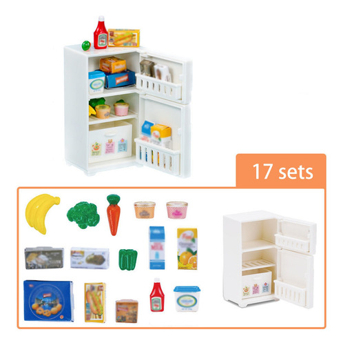 Minirefrigerador De Cocina En Miniatura L, Juguete, Simulaci
