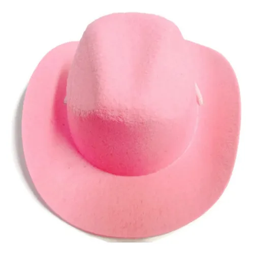 Doris Doll Boutique Sombrero De Vaquero Occidental Rosa Par.