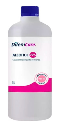 Alcohol 70° Desnaturalizado Difempharma 1 Litro