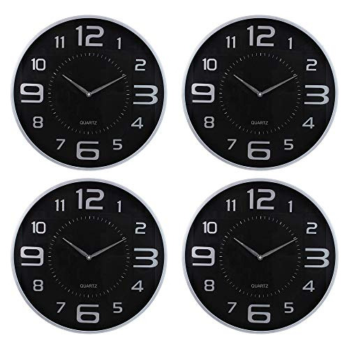 Relojes De Pared Decorativos Redondos, Conjunto De 4, P...