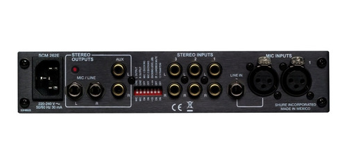 Imagen 3 de 4 de Scm262 Mezclador Shure