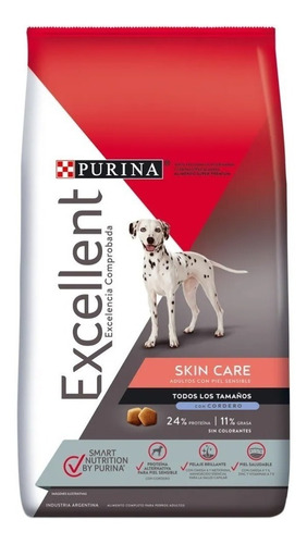 Alimento Excellent Skin Care Skin Care para perro adulto todos los tamaños sabor cordero en bolsa de 3 kg
