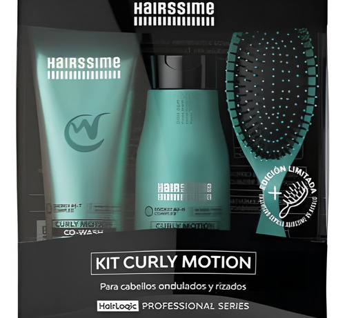 Kit Shampoo Y Acondic Curly Motion Cepillo Regalo Hairssime