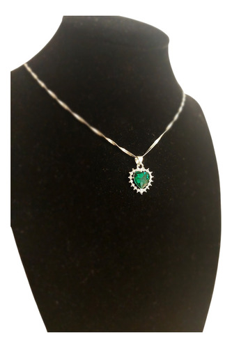 Collar Brillante Tiana Disney Elegante Plateado Plateado