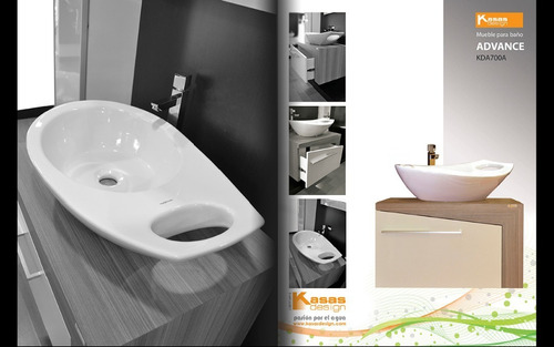 Muebles De Baño Kd Advance Nogal / Blanco Ciudad Ojeda