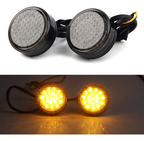 Indicador De Giro Led Redondo Con Luz Intermitente De Color