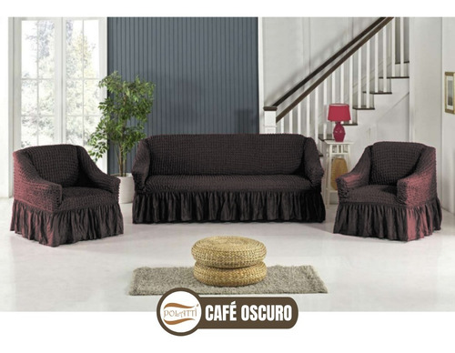 Imagen 1 de 5 de Juego Fundas Cubresillones Café Turcos Originales | Polatti