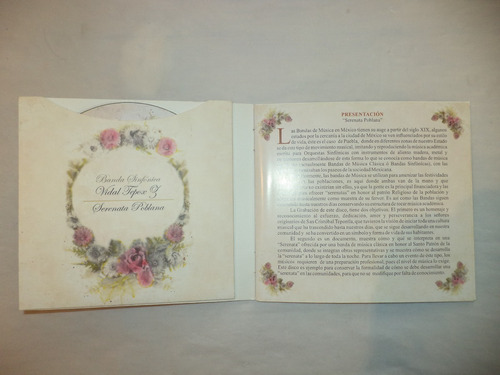 Cd. Serenata Poblana. Banda Sinfónica Vidal Tepox Z. Firma (Usado)