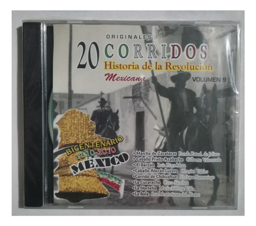 20 Corridos Historia De La Revolución Mexicana Vol. 9 Cd Nue