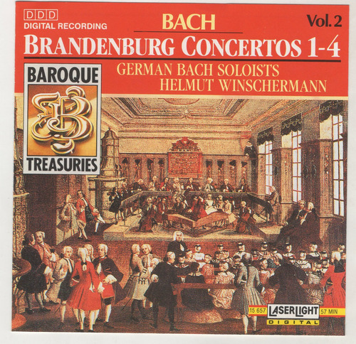 Bach Brandenburg Concertos Musica Barroca Cd  Ricewithduck