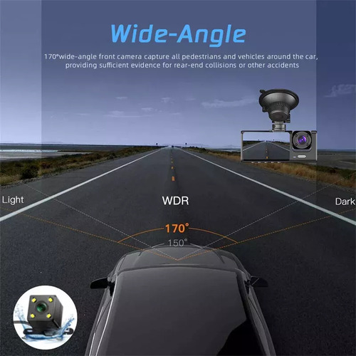 Grabadora de Conducción 1080p Monitoreo en el Automóvil Cámara Trasera Enlace Wifi Visualización de Aplicaciones Autopartes Grabadora de Conducción de Camiones Cámara de Marcha Atrás