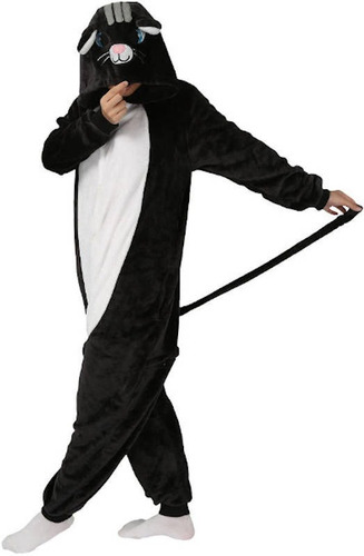 Imagen 2 de 4 de Pijama Gato Cat Gatito Disfraz Kigurumi Kawaii