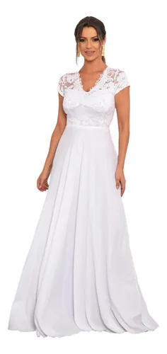 Vestido casamento civil 2025 para gorda