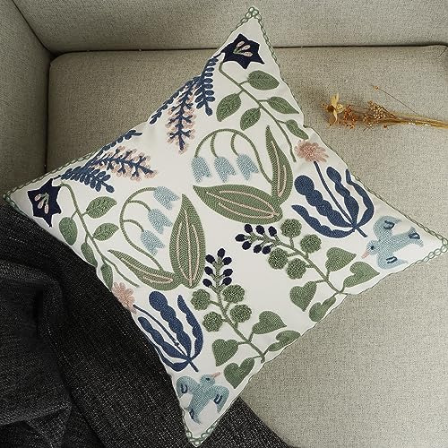 Funda De Almohada Decorativa Bordada Pack De 2 Con Sonrisa T