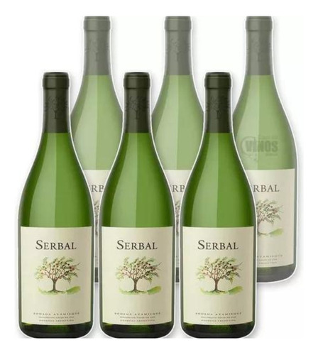 Vino Serbal Chardonnay Atamisque 750ml X6 - Gobar®