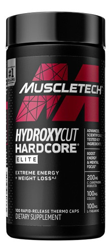 Hydroxycut Hardcore 100 Caps Muscletech Elite Quemador
