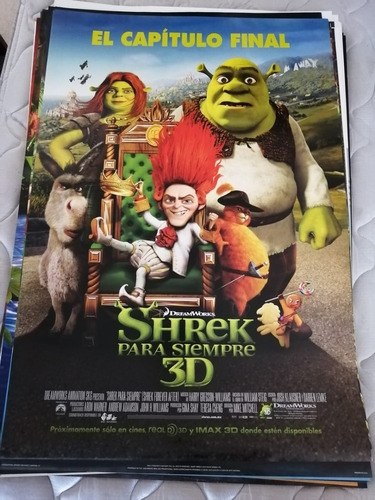 Afiche-póster De Película De Cine Original Shrek 3