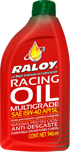 Caja 12pz Aceite Multigrado Raloy Mineral 15w40 Diesel Y Gas