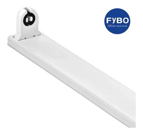 Liston P/ Tubo Led 18w T8 1200 Mm Con Zocalos Directo A 220v