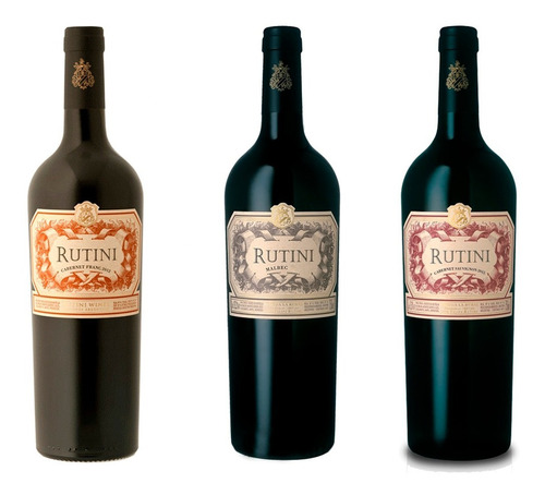 Combo Rutini X3 Malbec Cabernet Franc Cabernet Sauvignon