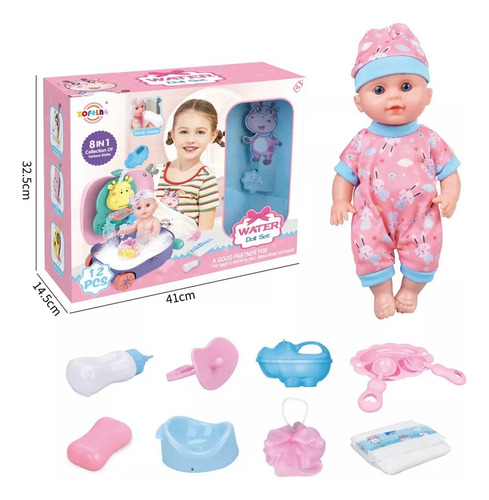 Muñeco Bebé Bebote Con Bañera Y Accersorios Juguete