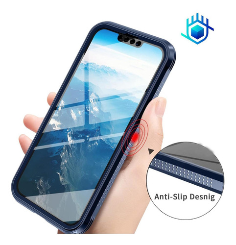 Imagen 7 de 10 de Funda 360 Fuerte Para iPhone+mica Uso Rudo Cobertura Complet