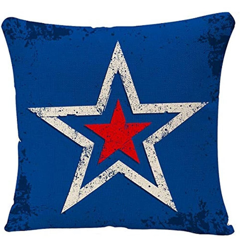 Yggqf Throw Pillow Cover Vintage America Home Decor Us Star 