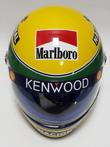 Imagem 3 de 4 de Capacete Senna 1993 - Replica- Expo Kart Forro Azul Formula1