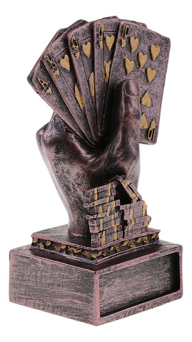 Estatua De Mano Con Poker Regalo De Recuerdo Copa Para