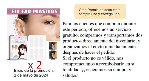 Orejas Grandes, 30 Parches Correctores De Orejas De Silicona