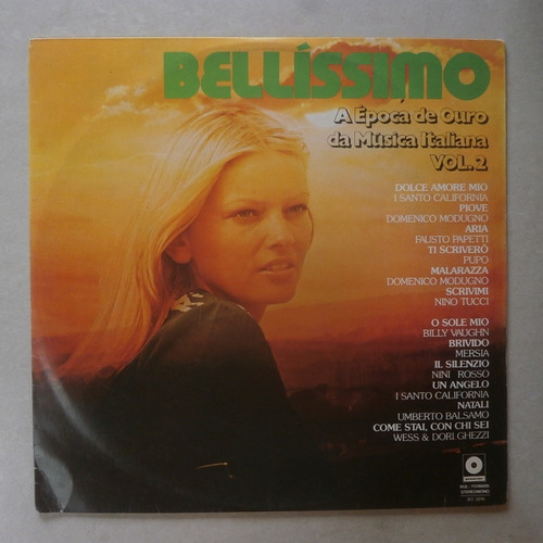Lp Bellíssimo 1977 A Época De Ouro Musica Italiana Vol.2