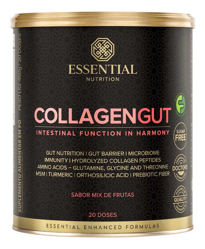 Collagen Gut Essential Nutrition 460g - Sabor Mix De Frutas