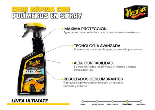 Cera Rápida Ultimate Quik Wax En Spray 709ml Meguiars
