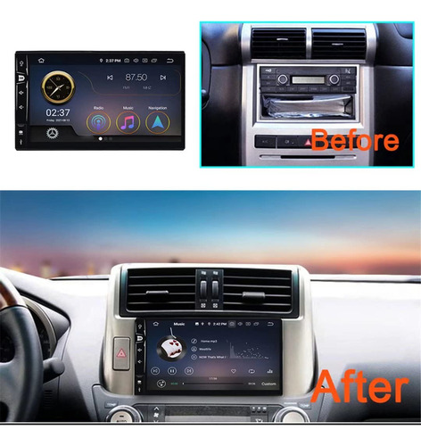 Roadyako Radio De Coche Universal De 7 Pulgadas Android 9.0