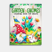 Comprar Garden Gnomes | Libro Anillado Colorear Pintar Fibra