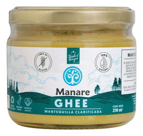 Ghee Mantequilla Clarificada 210 Ml Manare. Agronewen