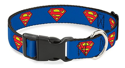 Collar Con Clip De Plastico Con Hebilla - Escudo Superman A