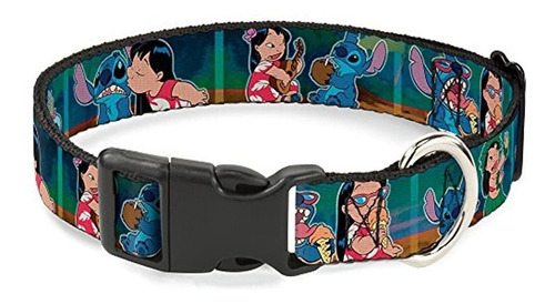 Buckledown Lilo Y Stitch 5scene Bloques Collar De Clip De Pl