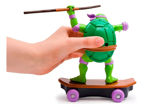 Figura Tortuga Ninja Funrise Con Skate De 5 Donatello