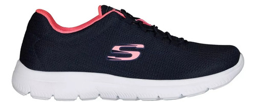 Tenis Skechers Summits color marino/coral - adulto 4 MX