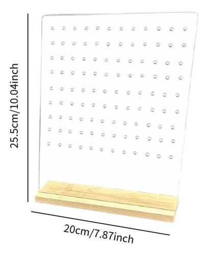 Brincho De Brejo Brincha De Rack Pegboard Com Pregos Claro
