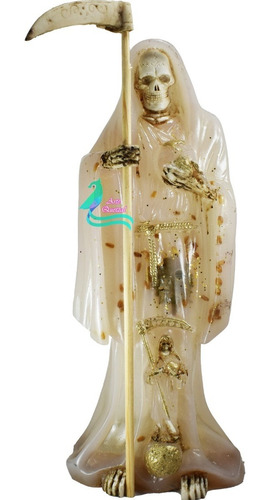 Santa Muerte Blanca Niña Blanca Curada Purificación Paz 30cm