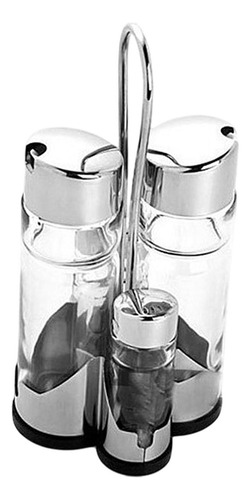L Aceite Y Vinagre Botellas De De Ensalada Con Soporte
