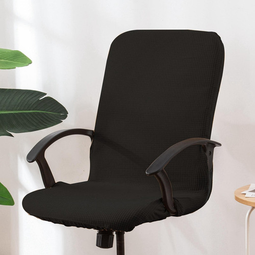 Protector De Asiento De Silla De Escritorio Suave Negro