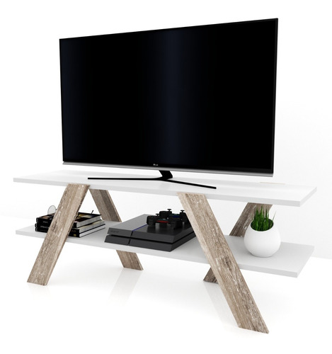 Mesa Para Lcd Led Moderna Living Rack Melamina Retira Hoy