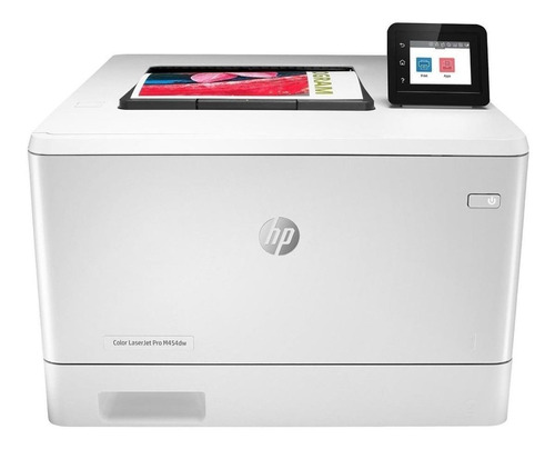 Impresora a color simple función HP LaserJet Pro M454dw con wifi blanca 110V - 127V W1Y45A