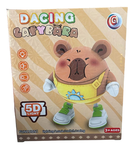 Capybara Juguete Dancing 5d Luz Sonido